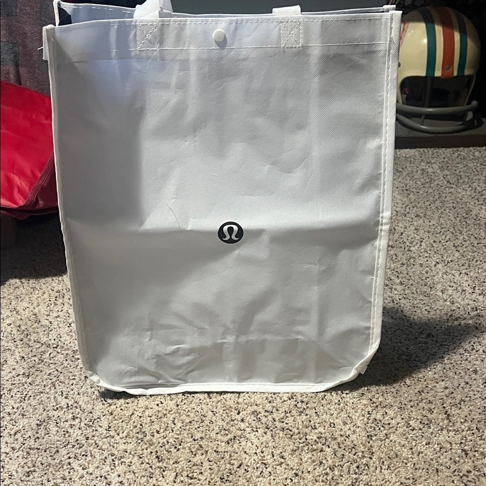 Lululemon Athletica Black and White Tote Bag